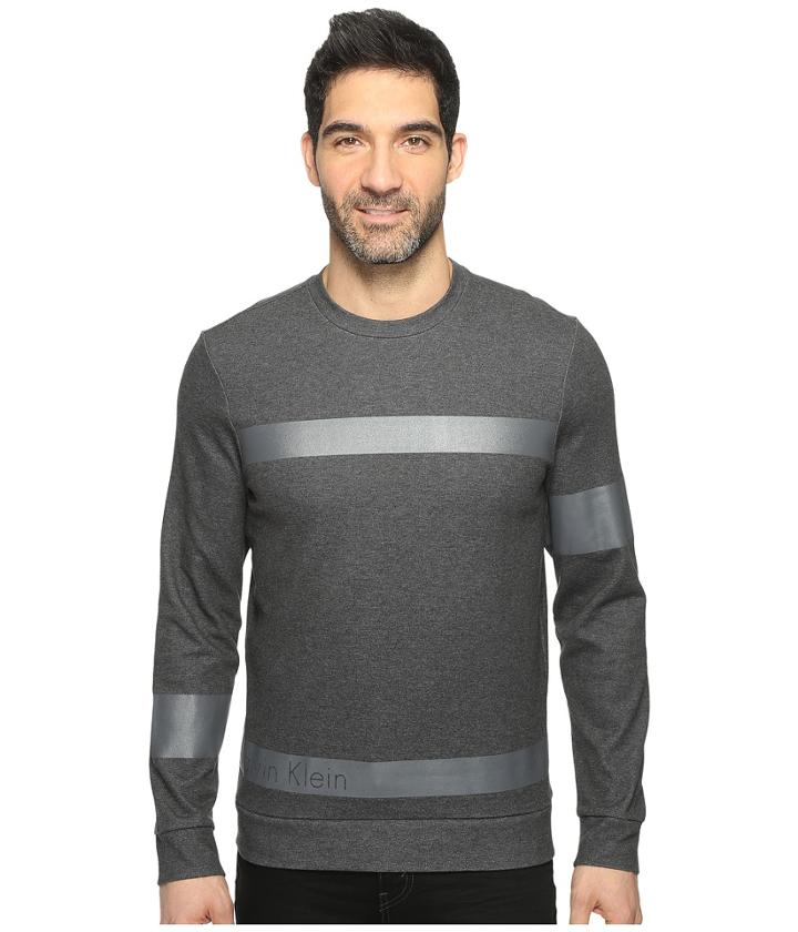 Calvin Klein - Solid Ponte Printed Pullover