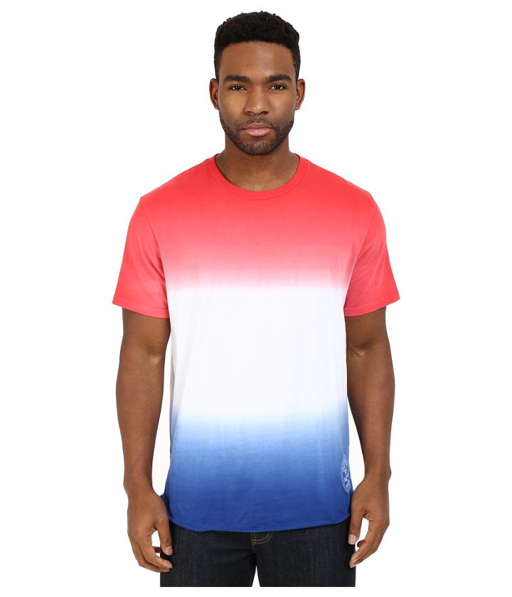 Converse - Tri-color Gradient Baseball Hem Tee