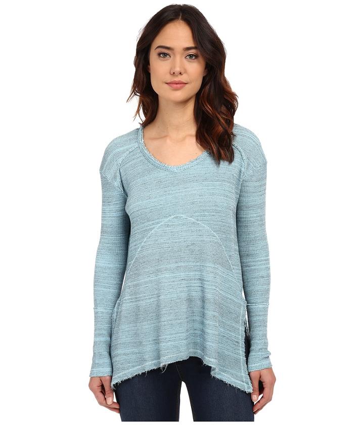 Mod-o-doc - Spacedyed Thermal Seamed V-neck Pullover