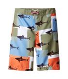 Appaman Kids - Shark Block Pattern Swim Trunks