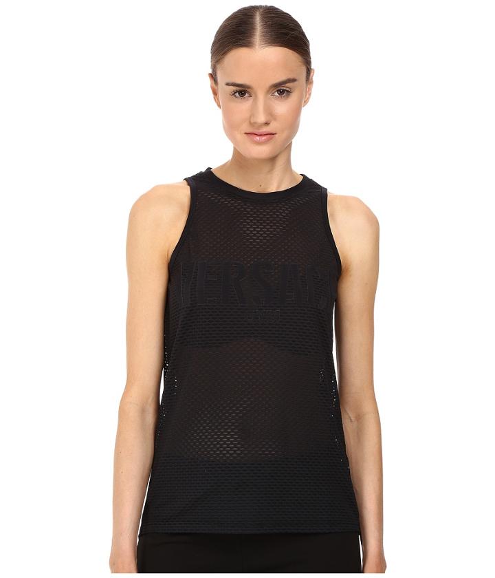 Versace - Sleeveless Mesh Logo Tee