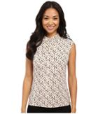 Calvin Klein - Sleeveless Printed Top W/ High Neck