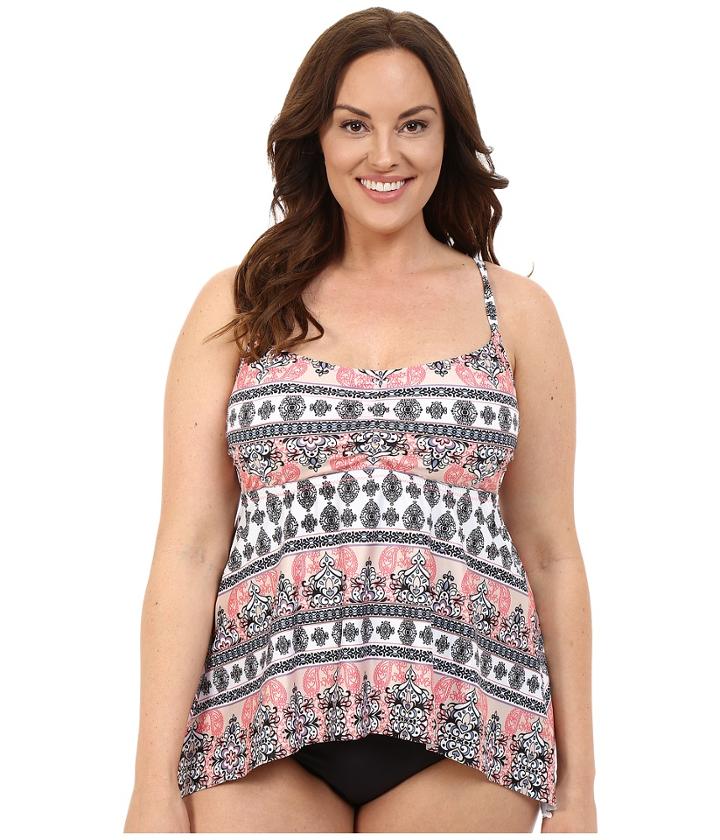 Becca By Rebecca Virtue - Plus Size Belly Dancer Tankini Top