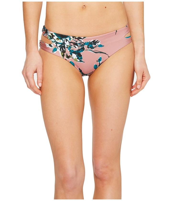Splendid - Watercolor Floral Reversible Keyhole Bikini Bottom