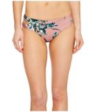 Splendid - Watercolor Floral Reversible Keyhole Bikini Bottom
