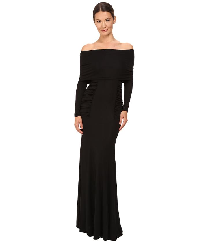 Yigal Azrou  L - Off Shoulder Matte Jersey Gown