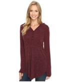 Mod-o-doc - Luxe Heather Sweater Henley Hoodie