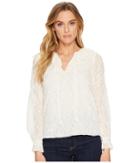 Rebecca Taylor - Long Sleeve Texture Vines Top