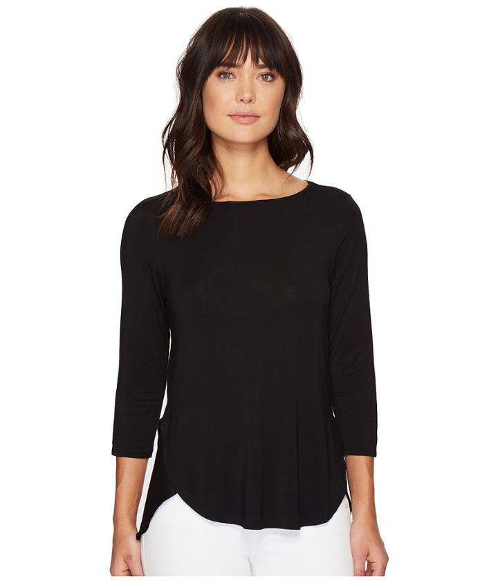 Heather - Silk Flutter Hem Top