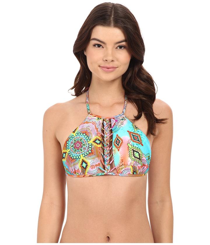Luli Fama - Boho Chic Strings To Braid Halter Top