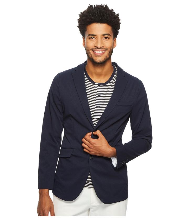 Perry Ellis - Slim Fit Seersucker Tech Suit Jacket