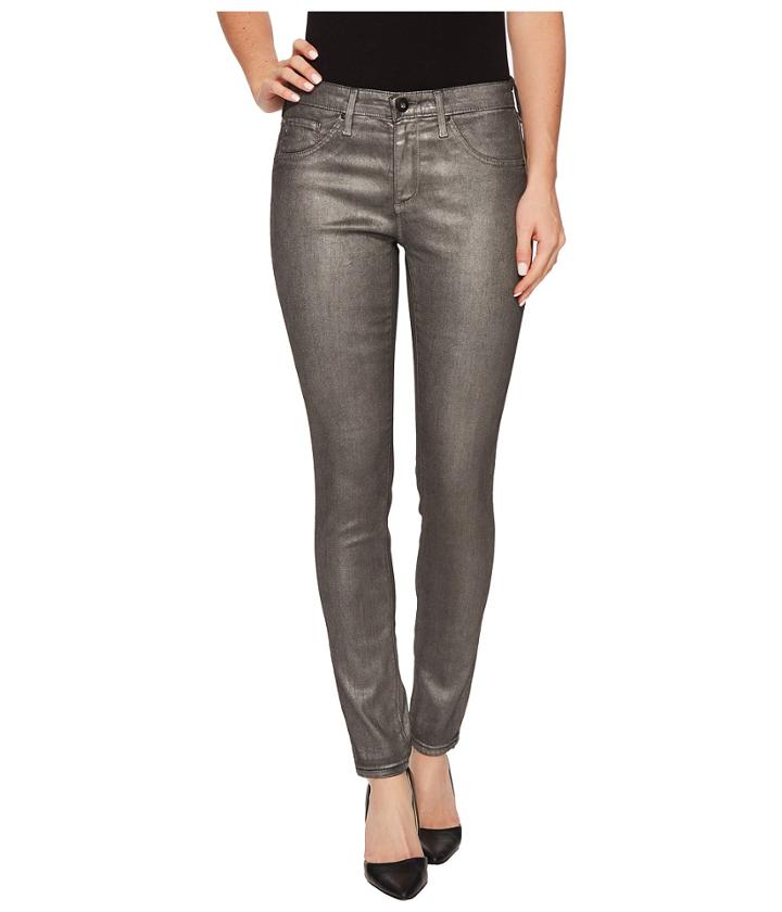 Ag Adriano Goldschmied - Leggings Ankle In Metalized Rich Mercury