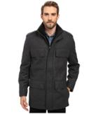 Marc New York By Andrew Marc - Litchfield Pressed Wool Four-pocket Field Jacket With Inset Knit Bib