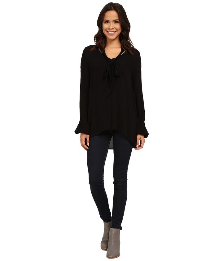 Bobeau - Tie Neck Blouse