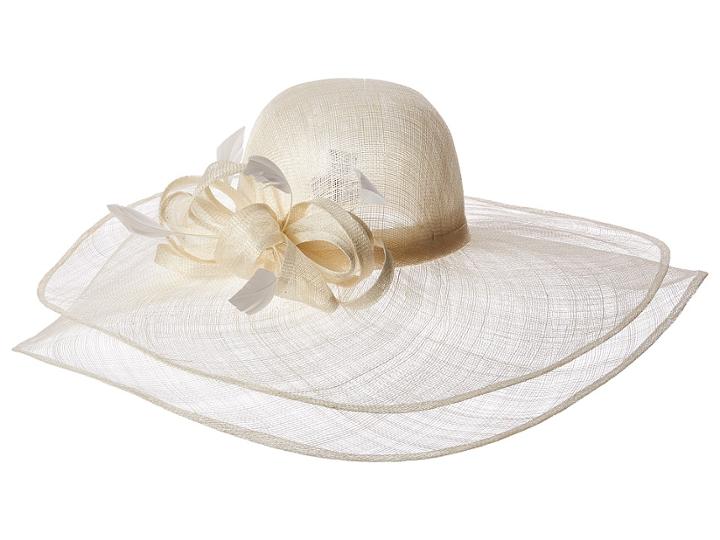 Scala - Big Brim Sinamay With Self Trim