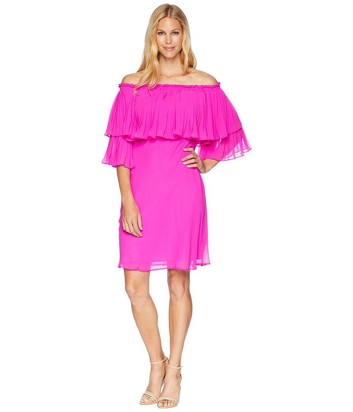 Lauren Ralph Lauren - 2e Poly Georgette Romina 3/4 Sleeve Day Dress