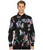 Just Cavalli - Tropical Ikat Print Long Sleeve Woven