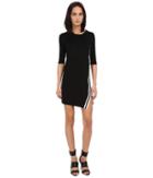 Neil Barrett - Stripes Asymmetric Dress