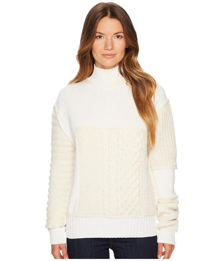Mcq - Clable Mix Floral Cable Knit