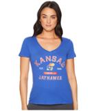 Champion College - Kansas Jayhawks University V-neck Tee