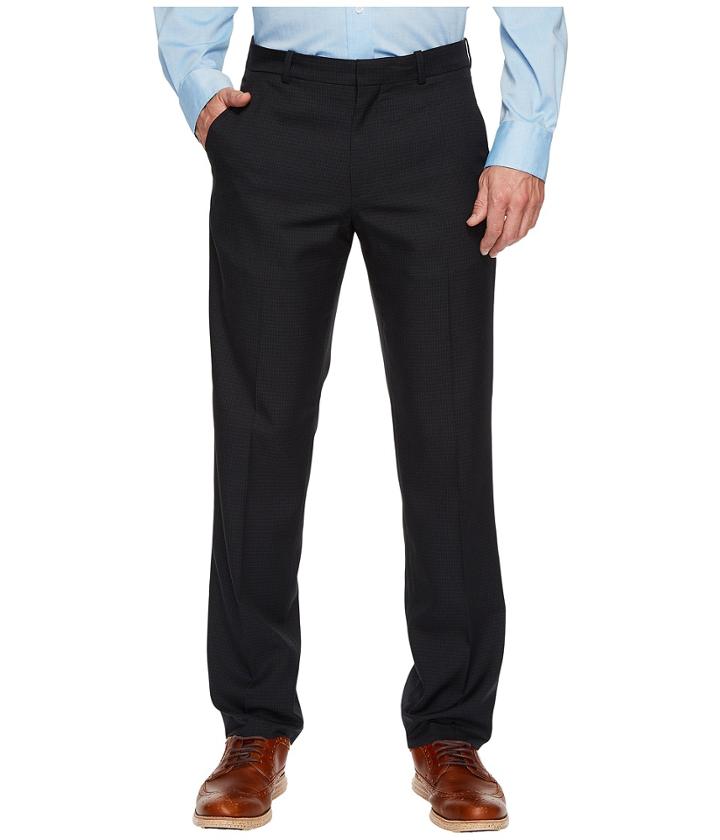 Perry Ellis Portfolio - Modern Fit Small Check Performance Pants