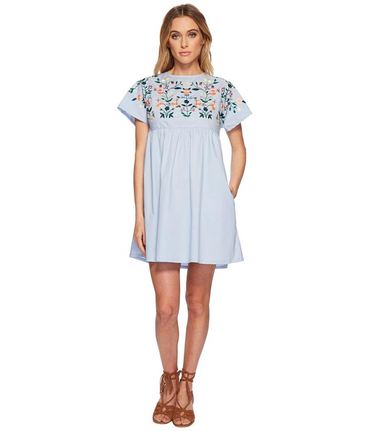 J.o.a. - Kimino Style Dress With Lace-up Back Detail
