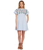 J.o.a. - Kimino Style Dress With Lace-up Back Detail
