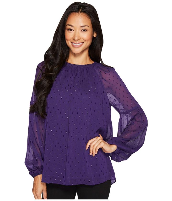 Michael Michael Kors - Clip Jaquard Peasant Top