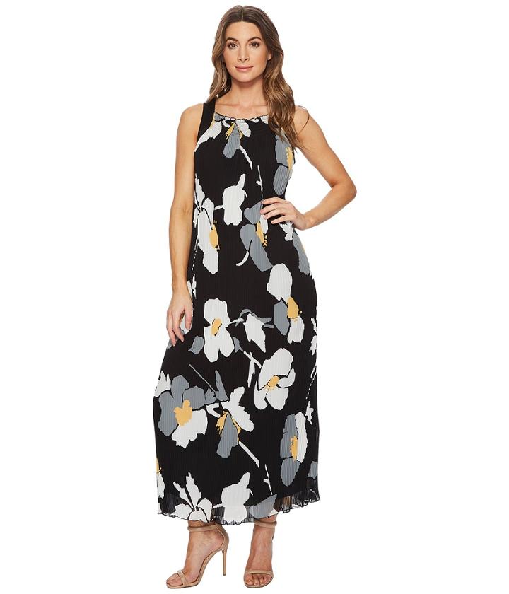 Catherine Catherine Malandrino - Delphine Strap Back Pleated Maxi Dress