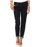 7 For All Mankind - Fashion Boyfriend W/ Wide Raw Cuff In Fashion Rinsed Denim
