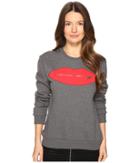 Sonia By Sonia Rykiel - Brushed Fleece W/ Lips Yoke Sweater