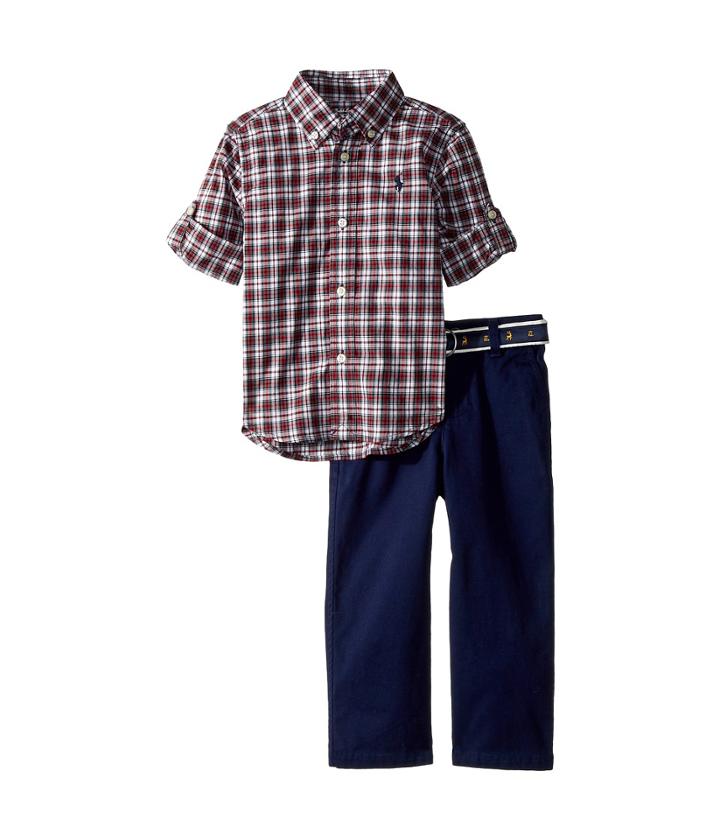 Ralph Lauren Baby - Tartan Shirt Chino Pants Set
