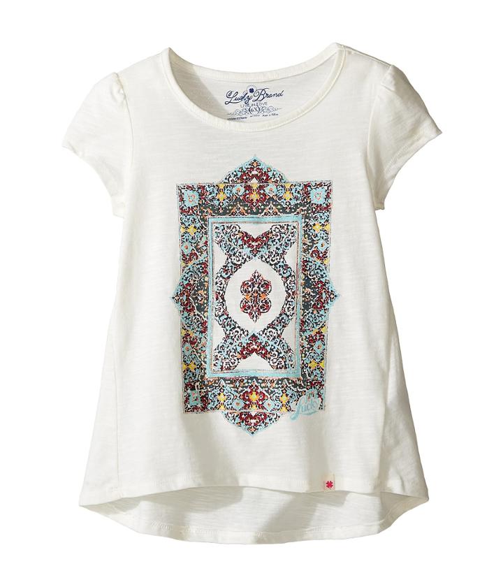 Lucky Brand Kids - Short Sleeve Tee W/ Princess Seams And Screen Print