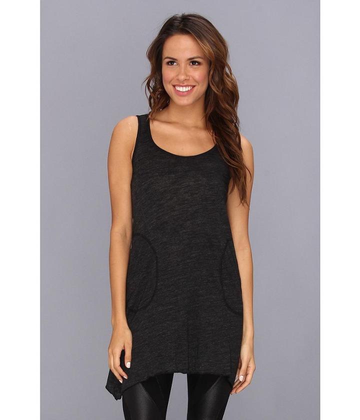 Allen Allen Scoop Neck Angled Tunic