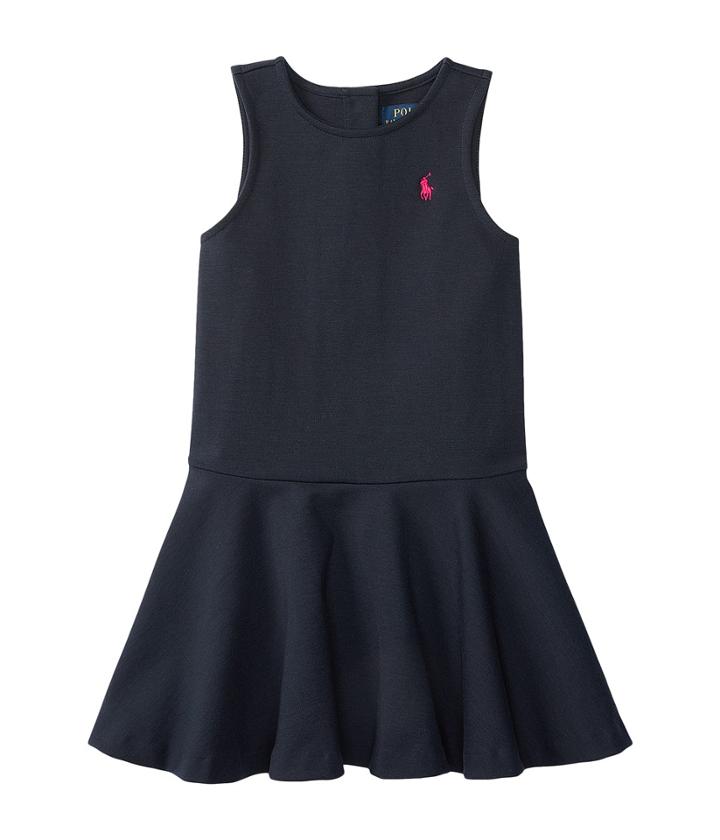 Polo Ralph Lauren Kids - Ponte Short Sleeve Pleated Dress