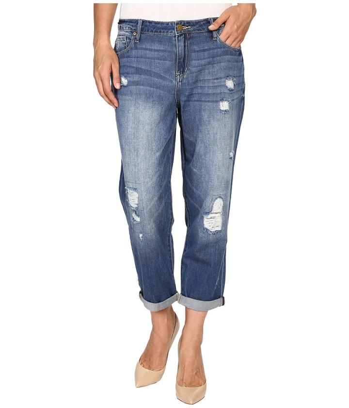 Calvin Klein Jeans - Destroyed Boyfriend Jeans In Destroyed Bright Sky