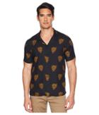 The Kooples - Desert Leopard Printed Short Sleeve Shirt