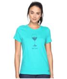 Life Is Good - Half Full Wine Glass Crusher Tee