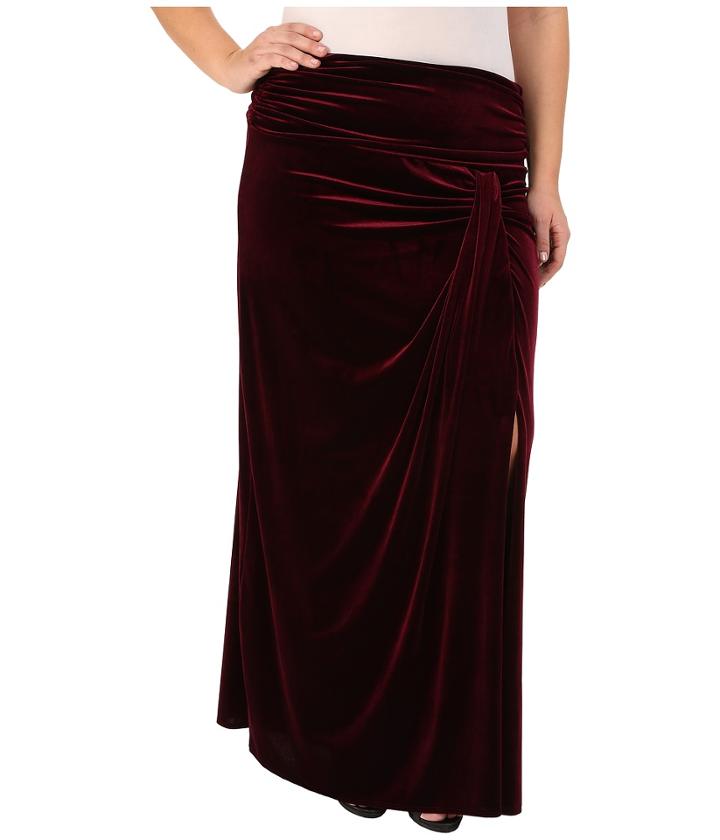 Kiyonna - Velvet Opulence Maxi Skirt