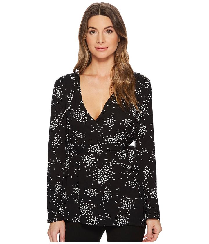 Catherine Catherine Malandrino - Genevieve V-neck Long Sleeve Wrap Top
