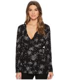 Catherine Catherine Malandrino - Genevieve V-neck Long Sleeve Wrap Top