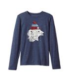 Life Is Good Kids - Polar Bear Cap Long Sleeve Cool Tee
