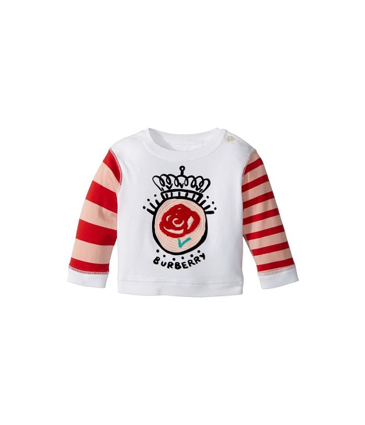 Burberry Kids - Mini Rose Stripe Long Sleeve Tee