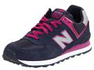 New Balance Classics - W574 (Navy/Pink/Suede) - Footwear