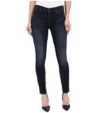 7 For All Mankind - The Ankle Skinny With Tonal Squiggle In Heritage Night
