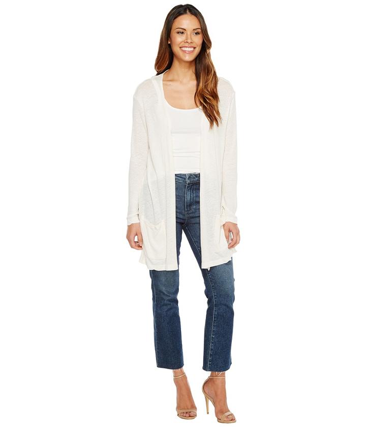 Michael Stars - Hemp Jersey Long Sleeve Cardigan W/ Pockets