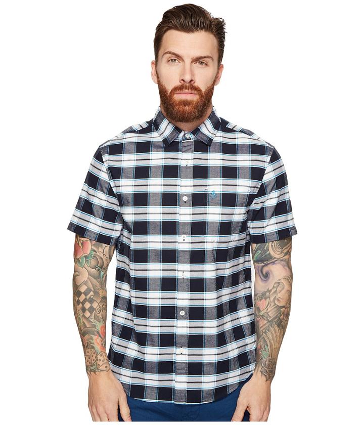 Original Penguin - Short Sleeve Plaid Oxford
