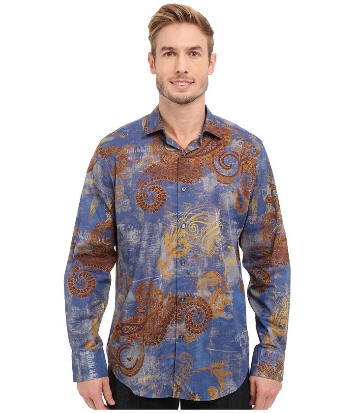 Bugatchi - Rome Classic Fit Long Sleeve Woven Shirt