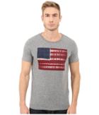 Lucky Brand - Tie-dye Flag Graphic Tee