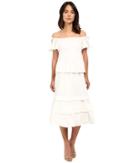 Rebecca Taylor - Off Shoulder Cotton Poplin Dress